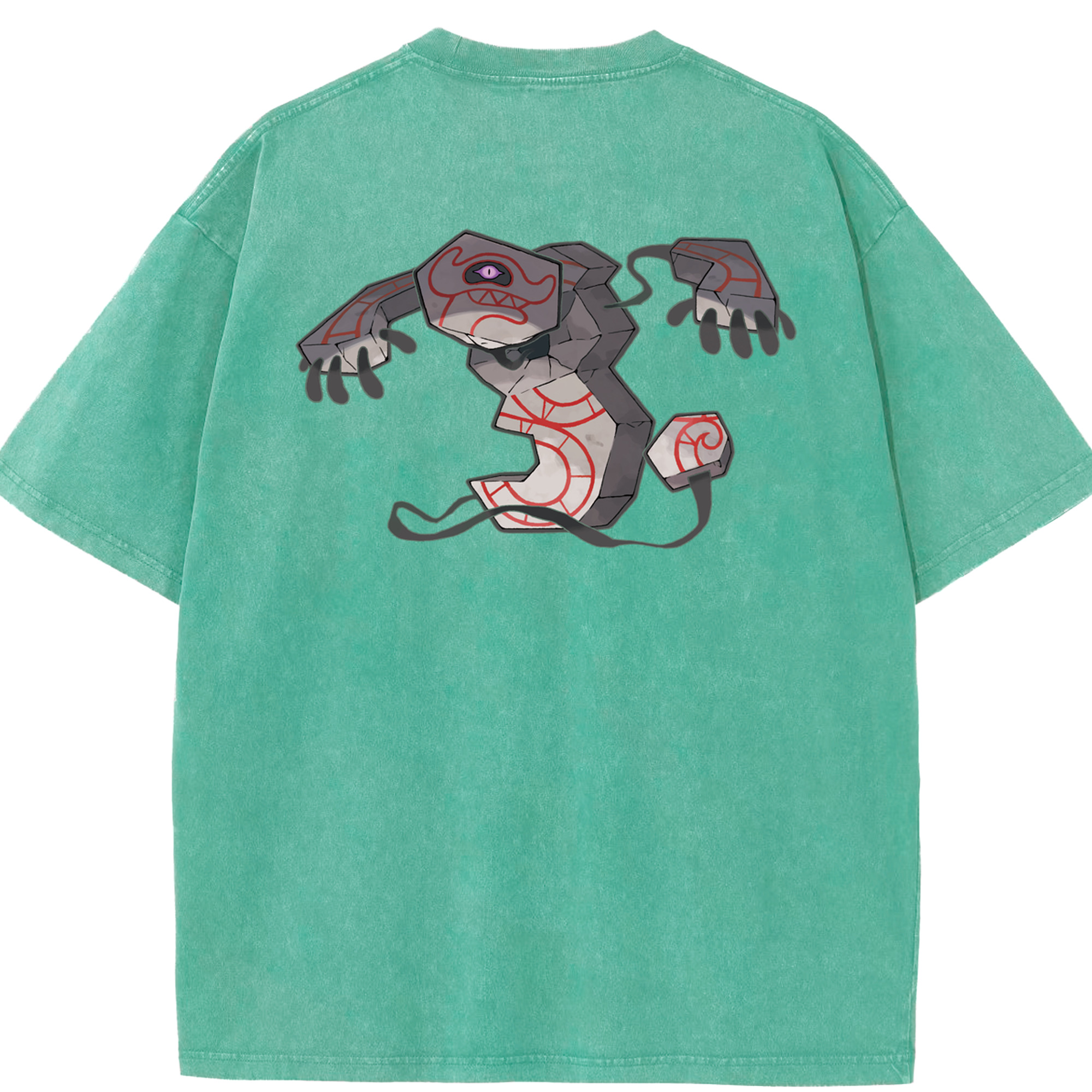 （画像用） ポケットモンスター Pokémon 綿100% ヴィンテージ風 半袖Tシャツ（背面プリント）